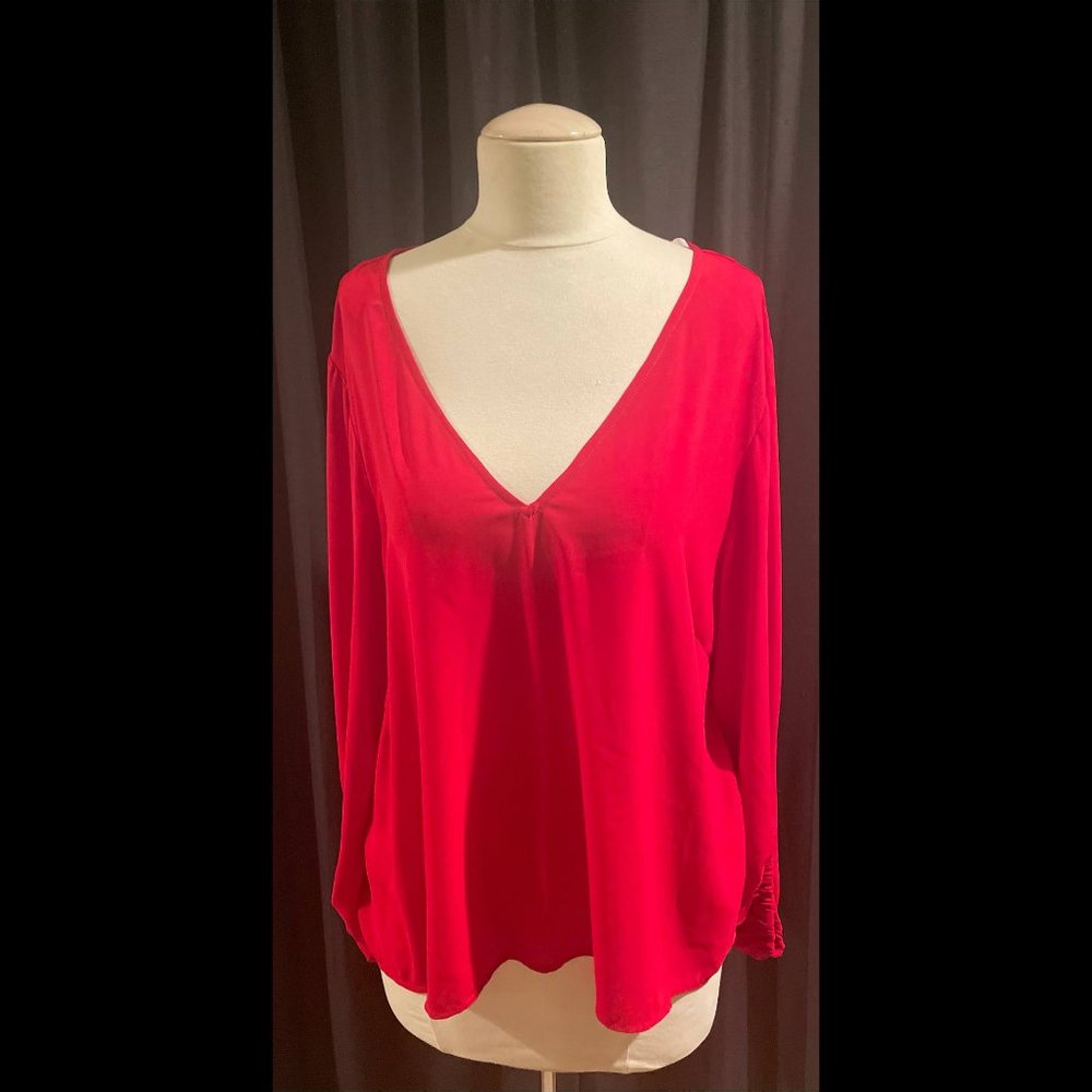 Plus Size: Drama Sleeve Blouse